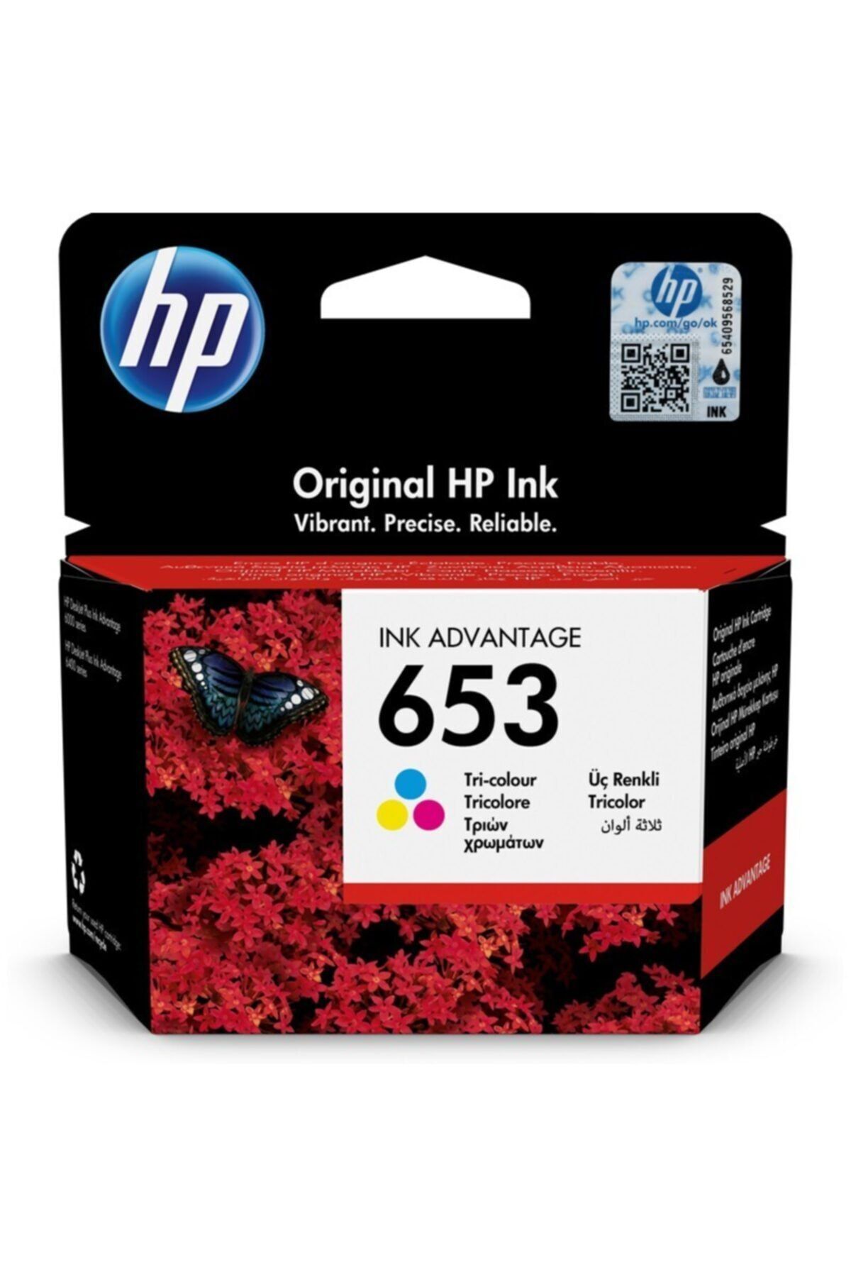 HP 3YM74AE Renkli Mürekkep Kartuş (653)