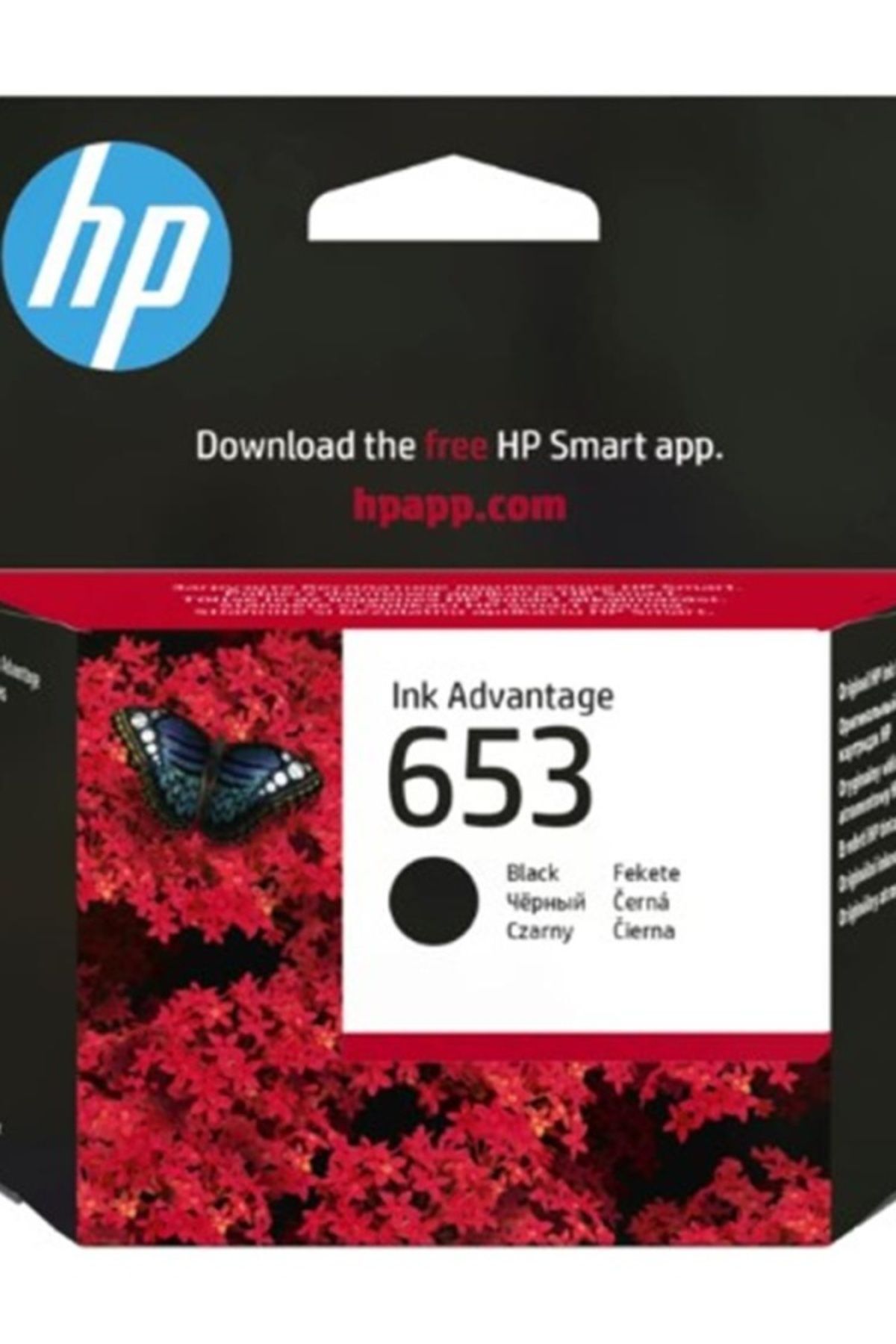 HP 3YM75AE Siyah Mürekkep Kartuş (653)