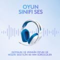 Logitech G335 Kablolu Kulak Üstü Oyuncu Kulaklığı Beyaz 981-001018