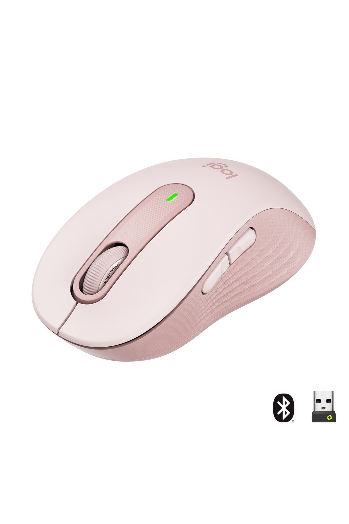Logitech Signature M650 Küçük ve Orta Boy Sağ El Için Sessiz Kablosuz Mouse - Pembe