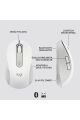 Logitech Signature M650 Küçük ve Orta Boy Sağ El Için Sessiz Kablosuz Mouse - Beyaz