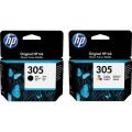 HP 305 Siyah 3YM61AE ve Renkli 3YM60AE Kartuş Seti