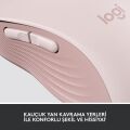 Logitech Signature M650 Büyük Boy Sağ El Için Sessiz Kablosuz Mouse - Pembe