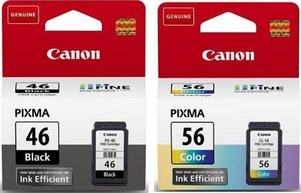 Canon PG-46 CL-56 Pixma E404/E414/E464/E484 Siyah ve Renkli Kartuş