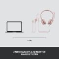 Logitech H390 USB Gürültü Önleyici Mikrofonlu Kulaklık - Pembe