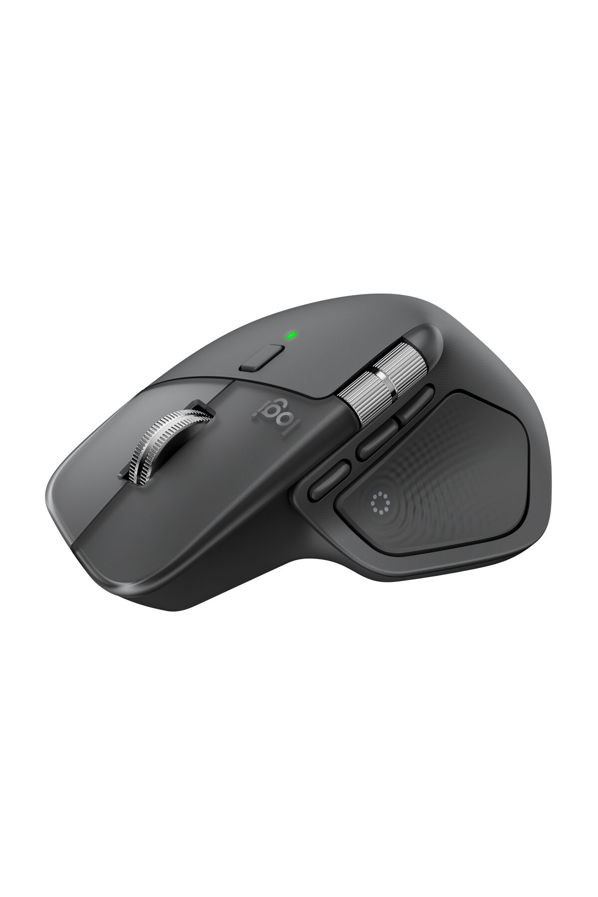 Logitech MX Master 4 Dokunsal Geri Bildirimli 8000 DPI Sessiz Kablosuz Bluetooth Mouse - Koyu Gri