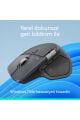 Logitech MX Master 4 Dokunsal Geri Bildirimli 8000 DPI Sessiz Kablosuz Bluetooth Mouse - Koyu Gri