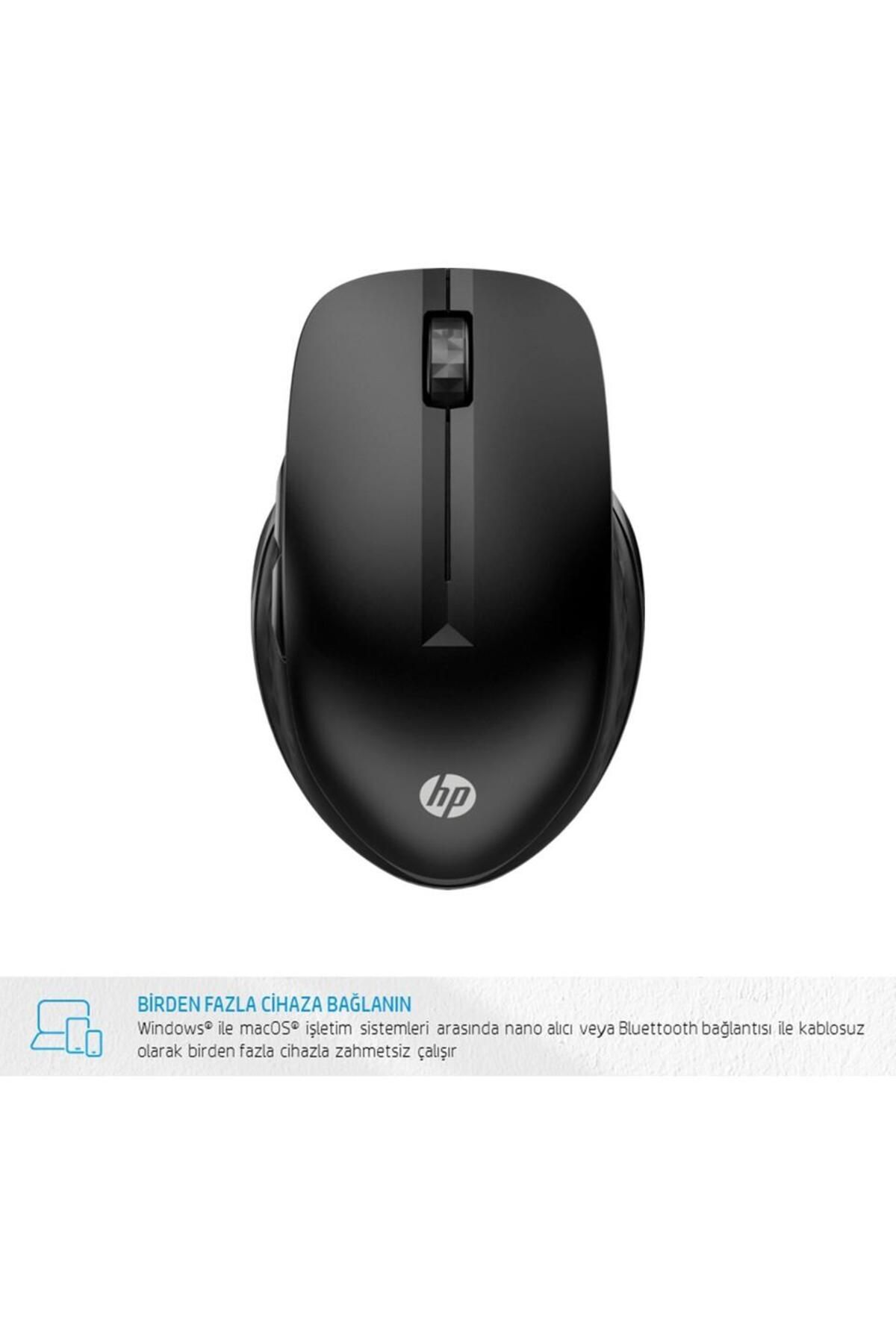 HP 430 Çoklu Bluetooth Kablosuz Mouse Siyah 3b4q2aa