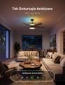 Govee RGBWW+RGBICWW Aydınlatmalı Tavan Pervanesi