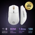 SteelSeries Rival 3 Wireless Gen 2 Gaming Mouse - 2.4GHz ve Bluetooth Bağlantı - Beyaz