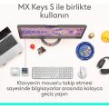 Logitech MX Master 4 Dokunsal Geri Bildirimli 8000 DPI Sessiz Kablosuz Bluetooth Mouse - Açık Gri