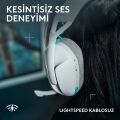 Logitech G321 Lightspeed Bluetooth Kablosuz Hafif Konforlu Mikrofonlu Oyuncu Kulaklığı - Beyaz