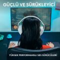 Logitech G321 Lightspeed Bluetooth Kablosuz Hafif Konforlu Mikrofonlu Oyuncu Kulaklığı - Beyaz