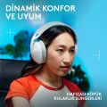 Logitech G321 Lightspeed Bluetooth Kablosuz Hafif Konforlu Mikrofonlu Oyuncu Kulaklığı - Beyaz