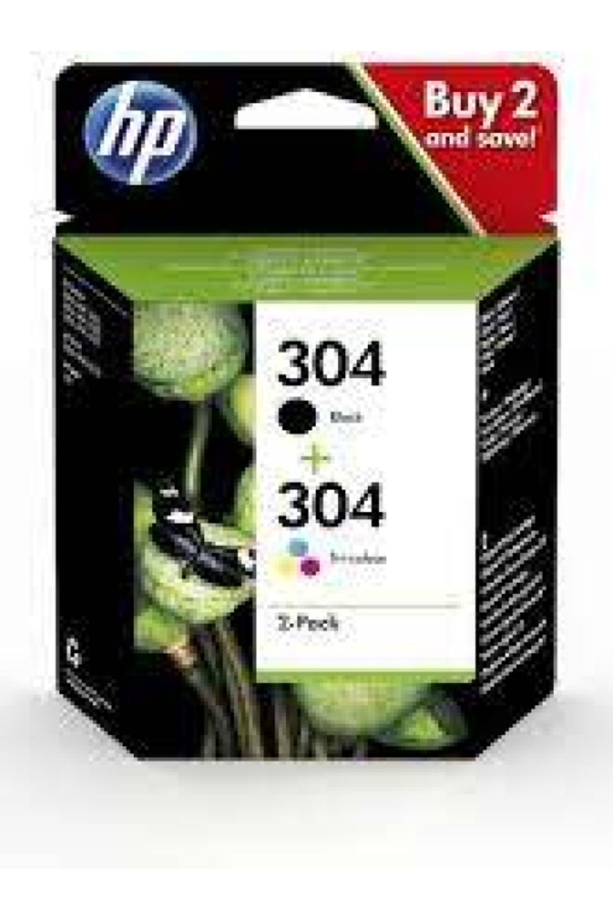 HP 304 3JB05AE Siyah ve Renkli Orijinal Mürekkep Kartuş Seti