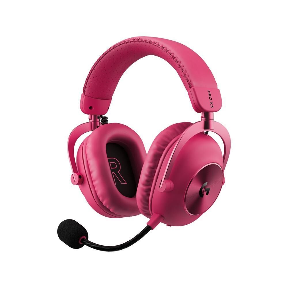 Logitech G Pro X3 Lightspeed Kablosuz Bluetooth Oyuncu Kulaklığı - Pembe