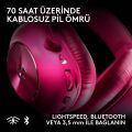 Logitech G Pro X3 Lightspeed Kablosuz Bluetooth Oyuncu Kulaklığı - Pembe