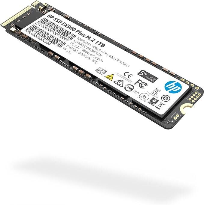 HP EX900 Plus 35M34AA 1TB 3400/2600MB/S 3D Nand M.2 PCIe Nvme SSD