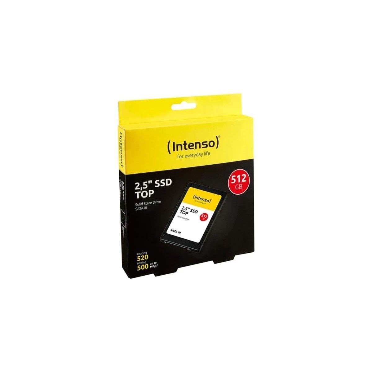 Intenso Top 2,5 inç SATA3 SSD 512 GB Okuma Hızı 520 MB/s Yazma Hızı 500 MB/s