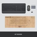 Logitech Signature MK650 Multi-Device Bolt Alıcılı Bluetooth Kablosuz Klavye ve Mouse Seti Türkçe Q - Siyah