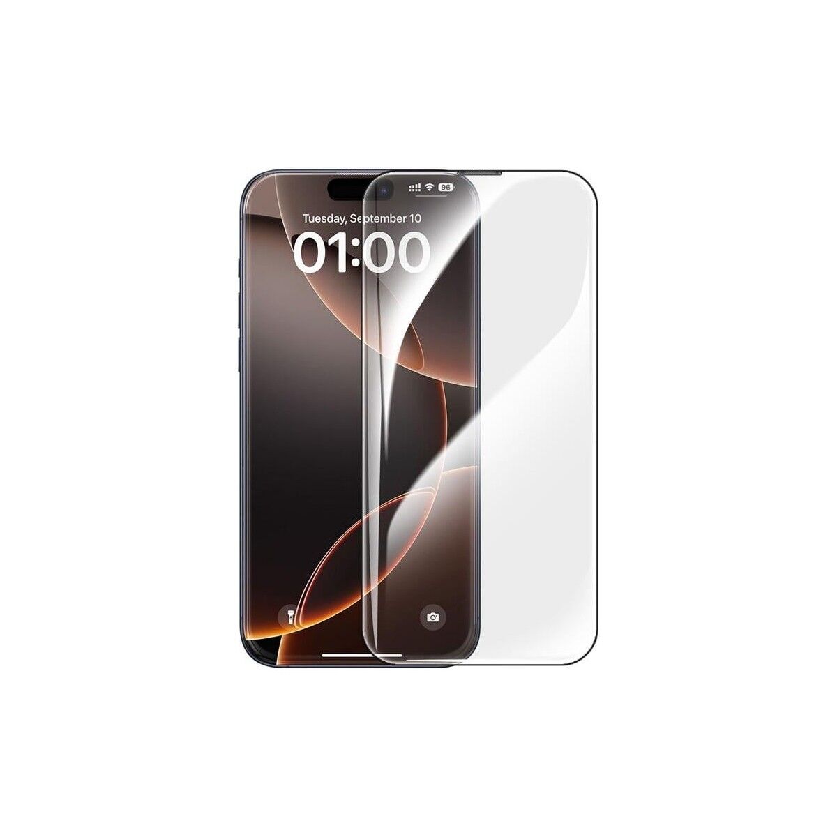 Baseus HD Tempered Glass iPhone 16 Pro Crystal Tam Kaplama Hd Ekran Koruyucu