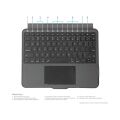 Targus THZ967TR Versavu iPad Air 11'' (M3,m2) & iPad Pro 11'' & iPad 10.9'' Uyumlu Touchpad ve Aydınlatmalı Türkçe Klavyeli Kılıf