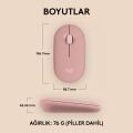 Logitech M350s Pebble 2 Bluetooth Kablosuz Sessiz Kompakt Mouse - Pembe