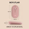 Logitech M350s Pebble 2 Bluetooth Kablosuz Sessiz Kompakt Mouse - Pembe