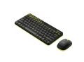 Logitech MK240 Kablosuz Türkçe Q Klavye Mouse Set Sarı/Siyah 920-008215