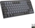 Logitech MX Mechanical Kablosuz Mini Mekanik Klavye, Aydınlatmalı, Dokunmatik Sessiz Tuşlar, İngilizce Q - Gri