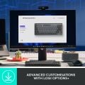 Logitech MX Mechanical Kablosuz Mini Mekanik Klavye, Aydınlatmalı, Dokunmatik Sessiz Tuşlar, İngilizce Q - Gri