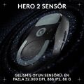 Logitech G Pro X Superlight 2 Dex Lightspeed Hero 2 32K Dpi Sensör Pc/mac için Kablosuz Oyun Mouse'u, Siyah
