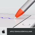 Logitech Combo Touch 10.5'' iPad Air 4. ve 5. Nesil ile Uyumlu Klavyeli Tablet Kılıfı ve Crayon iPad Uyumlu Dijital Kalem, Açık Gri