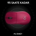 Logitech G Pro X Superlight 2 Dex Lightspeed Hero 2 32K Dpı Sensör Pc/mac için Kablosuz Oyun Mouse'u, Pembe