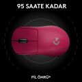 Logitech G Pro X Superlight 2 Dex Lightspeed Hero 2 32K Dpı Sensör Pc/mac için Kablosuz Oyun Mouse'u, Pembe