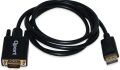 Qport Q-DPV Display Port To VGA 1.8 Mt Çevirici Dönüştürücü Kablo